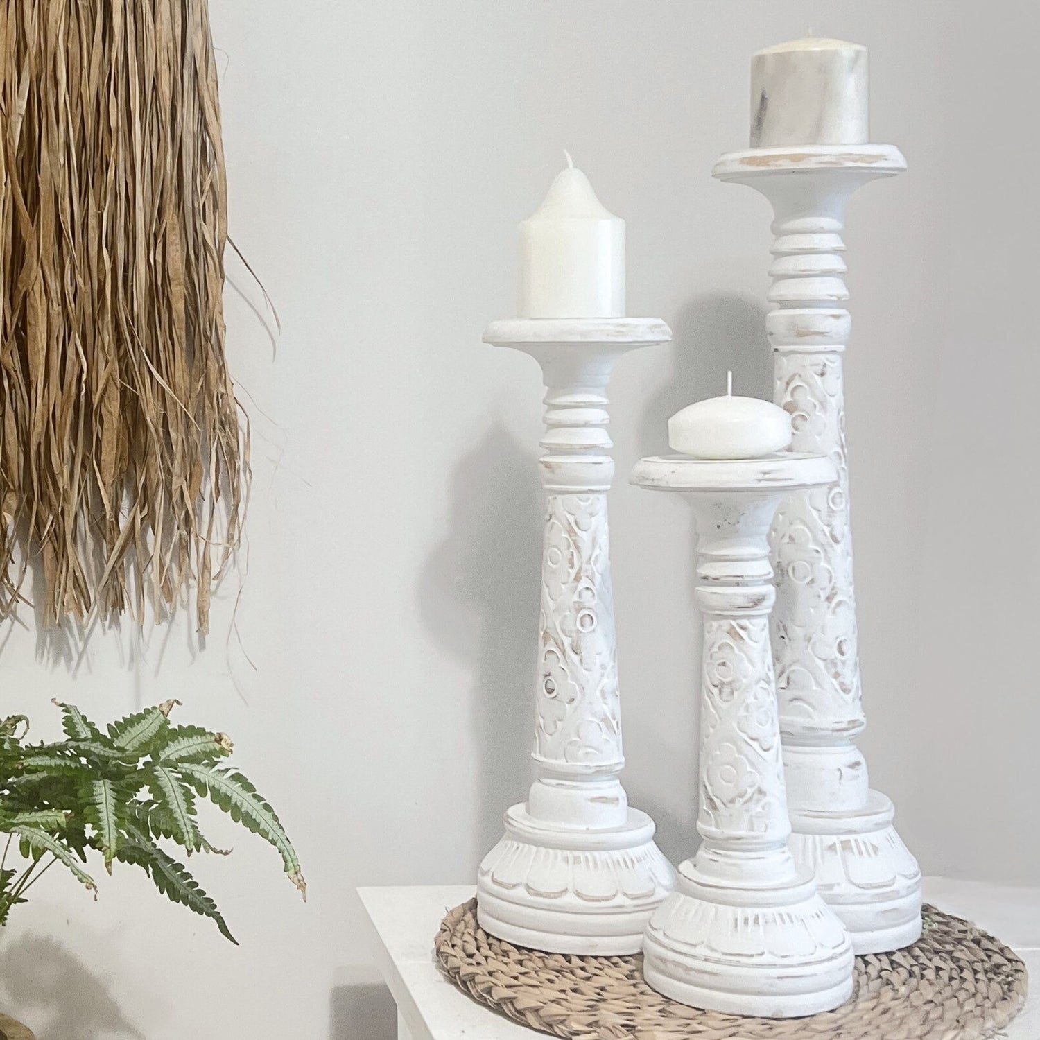 SUNSET TIDE CANDLE HOLDERS - Set of 3