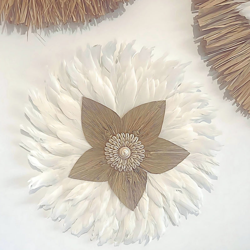WILLOW : Feather and Shell Wall Decor, Juju