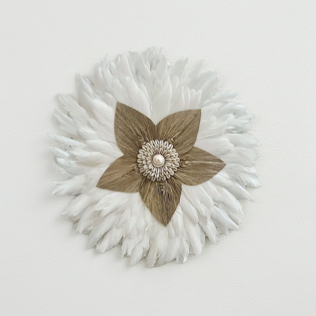 WILLOW : Feather and Shell Wall Decor, Juju