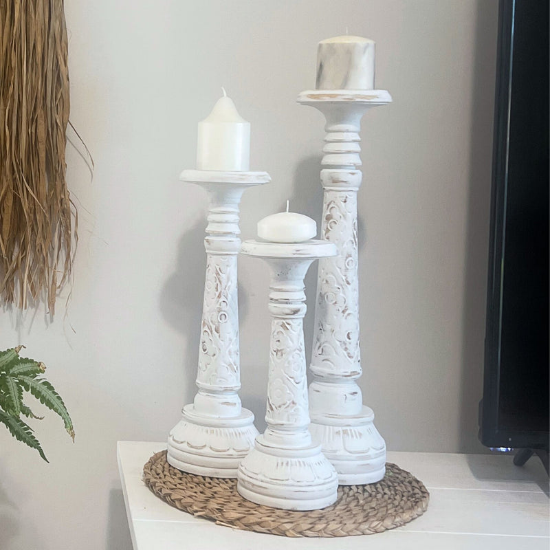 SUNSET TIDE CANDLE HOLDERS - Set of 3