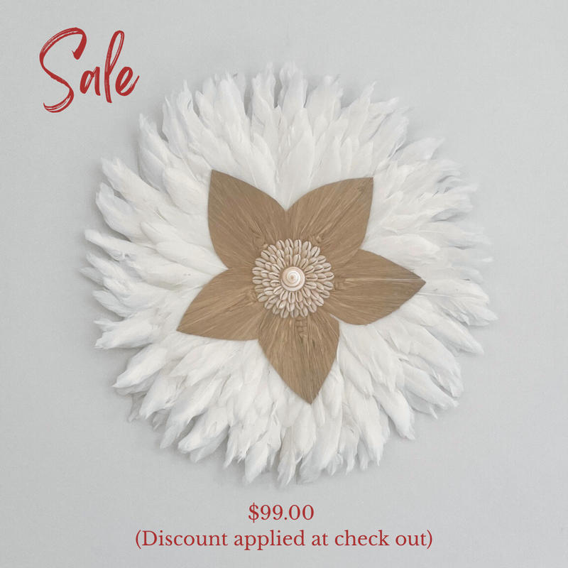 WILLOW : Feather and Shell Wall Decor, Juju
